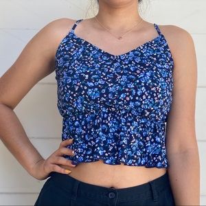 Flower Baby Doll Top with Adjustable Straps